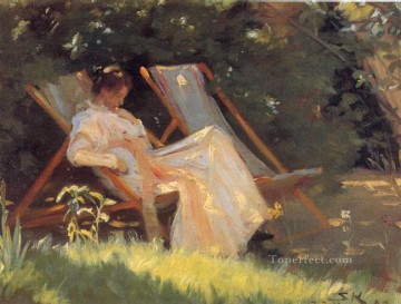 Peder Severin Kroyer Painting - María en el jardín 1893 Peder Severin Kroyer